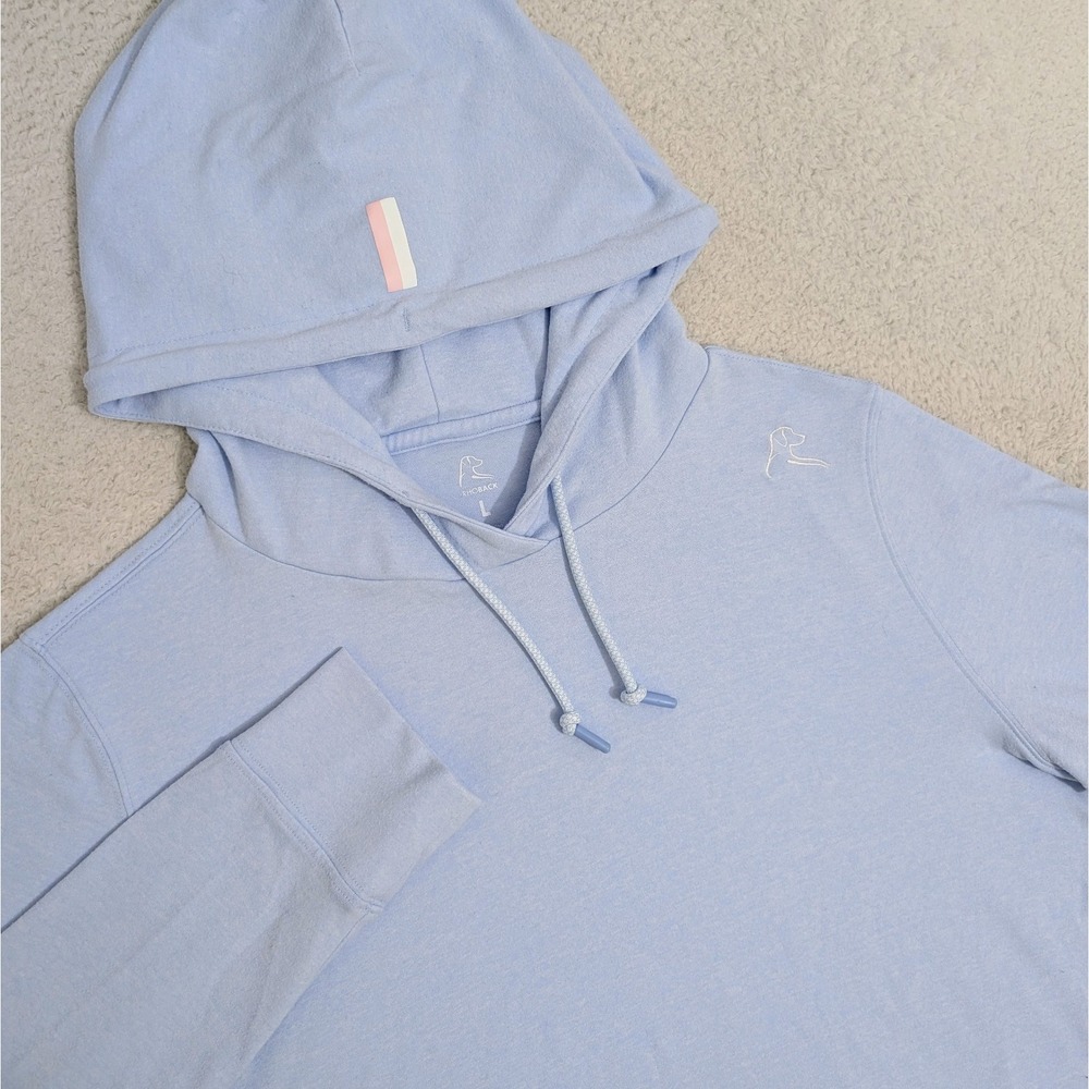 Rhoback Light Blue Hoodie Sweatshirt